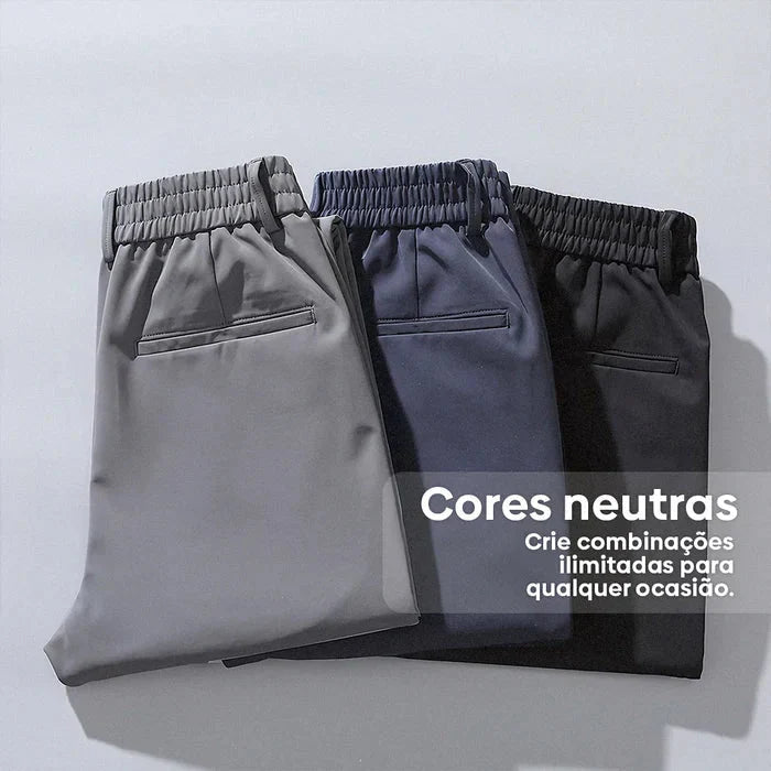 Calça Social Masculina Monzatti MZ067 em tecido premium, corte slim fit.