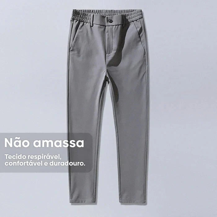 Calça Social Masculina Monzatti MZ067 em tecido premium, corte slim fit.