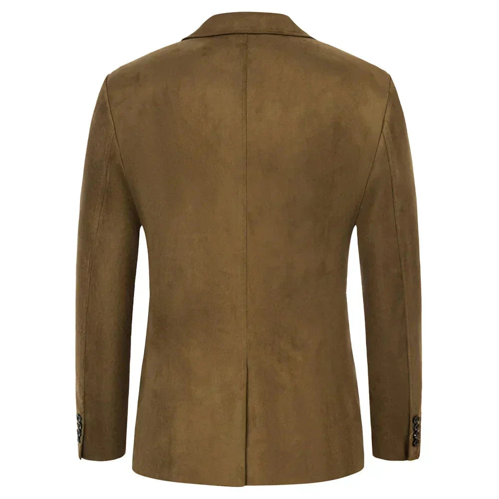 Blazer Masculino Monzatti MZ029 em camurça premium, estilo clássico.