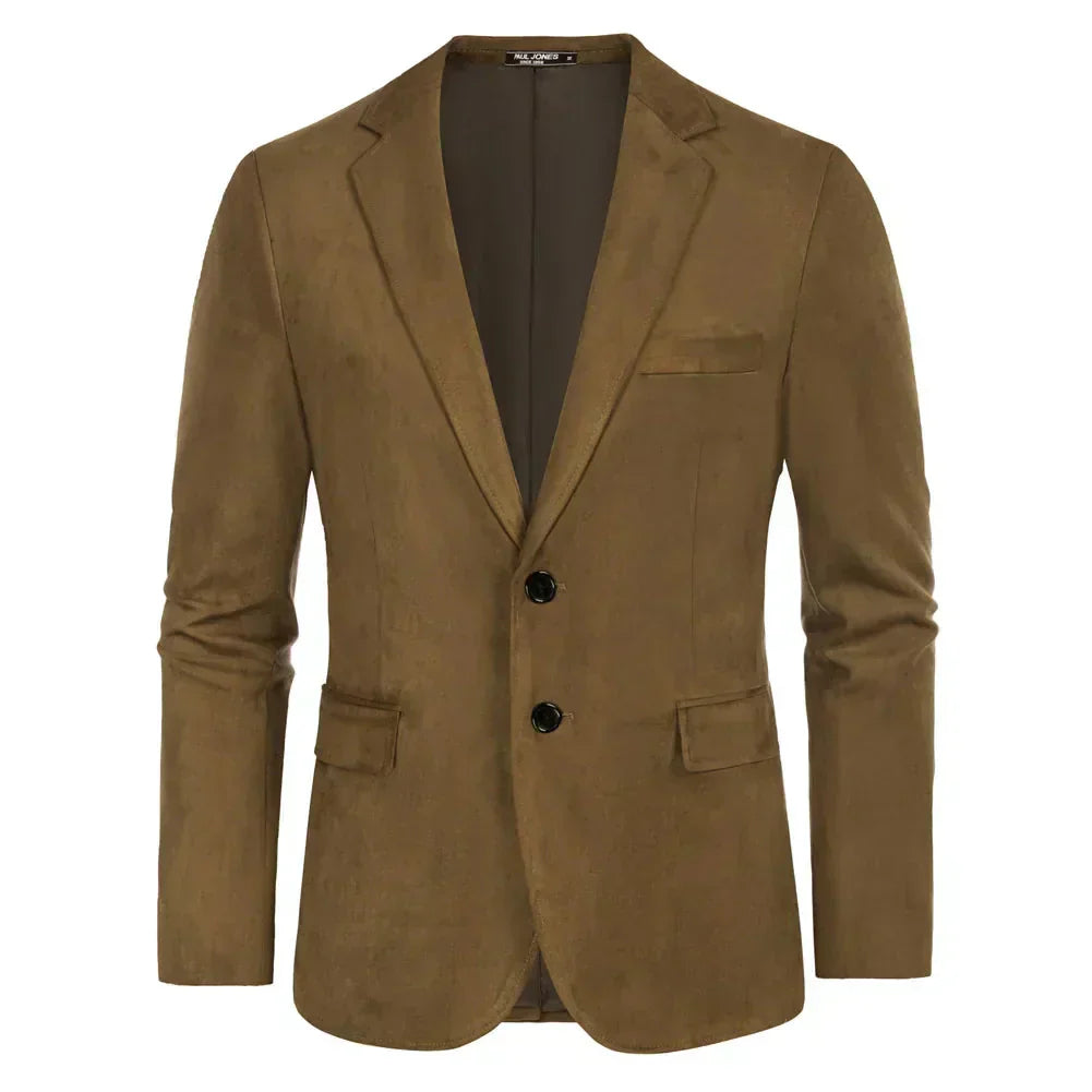 Blazer Masculino Monzatti MZ029 em camurça premium, estilo clássico.
