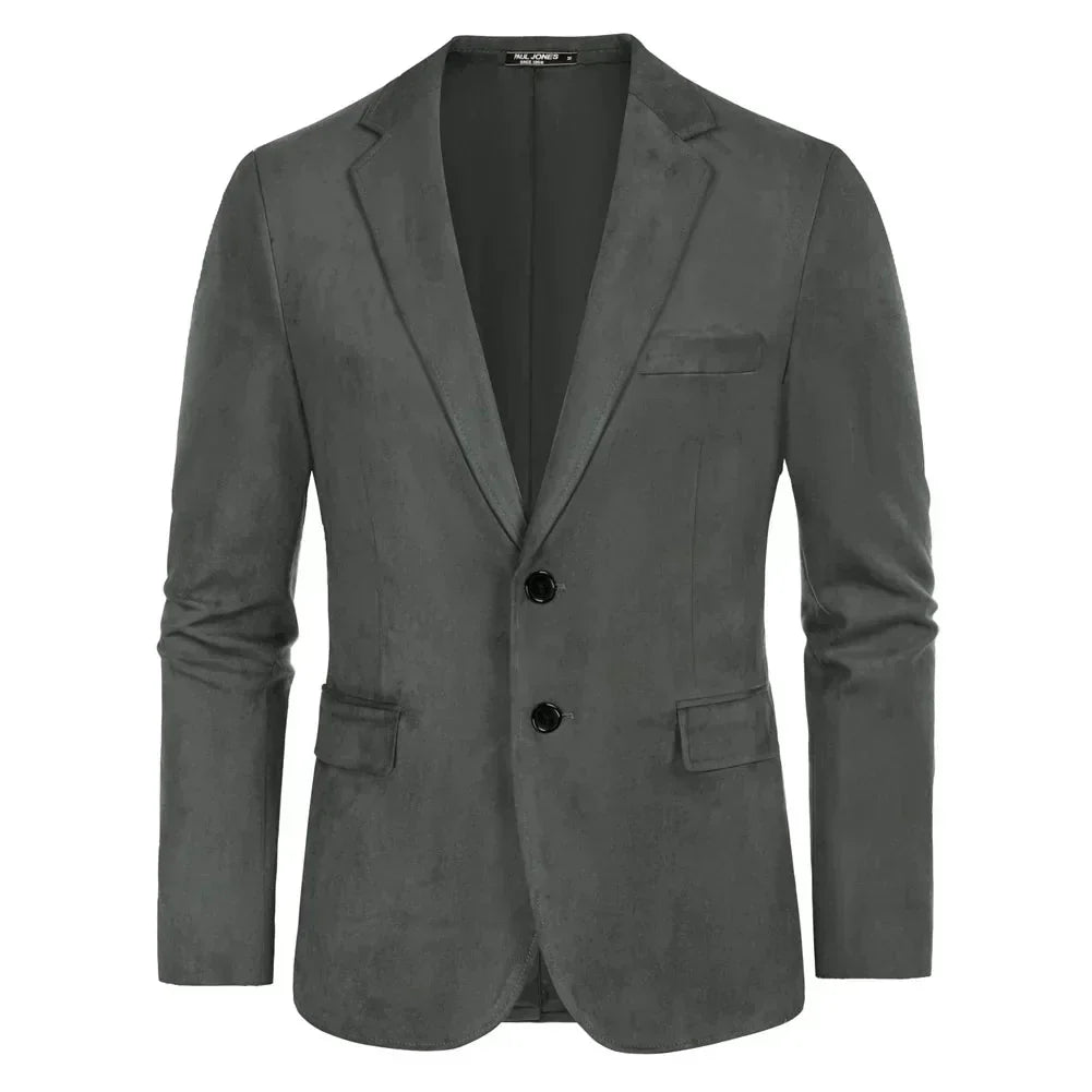 Blazer Masculino Monzatti MZ029 em camurça premium, estilo clássico.