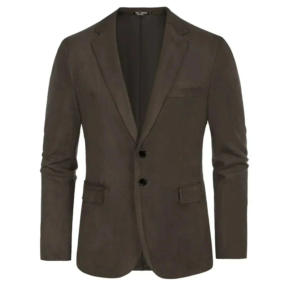 Blazer Masculino Monzatti MZ029 em camurça premium, estilo clássico.