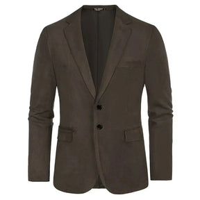 Blazer Masculino Monzatti MZ029 em camurça premium, estilo clássico.