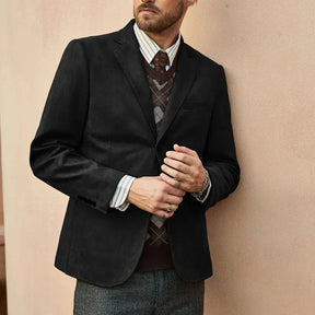 Blazer Masculino Monzatti MZ029 em camurça premium, estilo clássico.