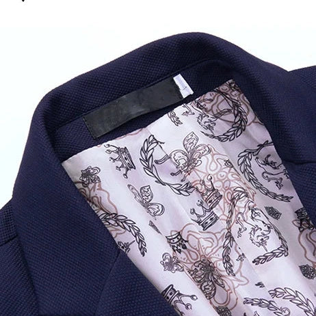 Blazer Masculino Slim Fit Monzatti MZ187 em algodão, elegante e confortável.