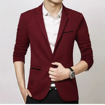 Blazer Masculino Slim Fit Monzatti MZ187 em algodão, elegante e confortável.