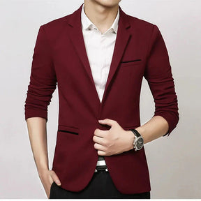 Blazer Masculino Slim Fit Monzatti MZ187 em algodão, elegante e confortável.