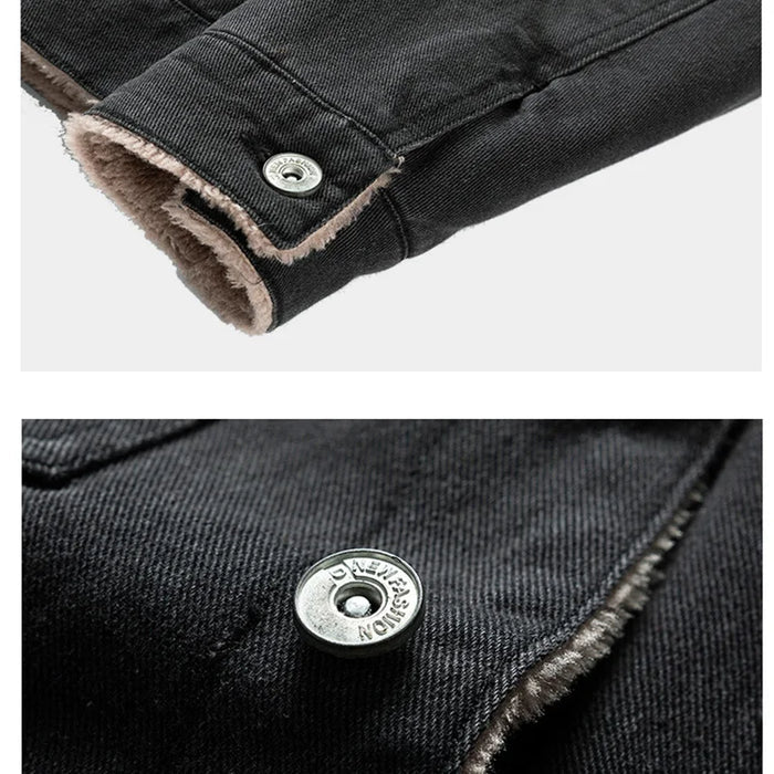 Jaqueta Jeans Masculina Monzatti MZ142 com interior forrado e design moderno.