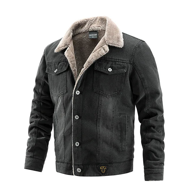 Jaqueta Jeans Masculina Monzatti MZ142 com interior forrado e design moderno.